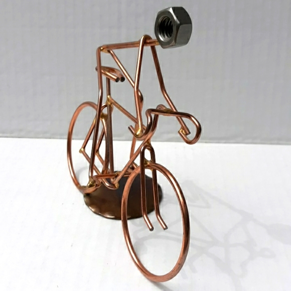 ROCK CREEK METAL CRAFT HANDMADE BICYCLIST - Picture 4 of 9